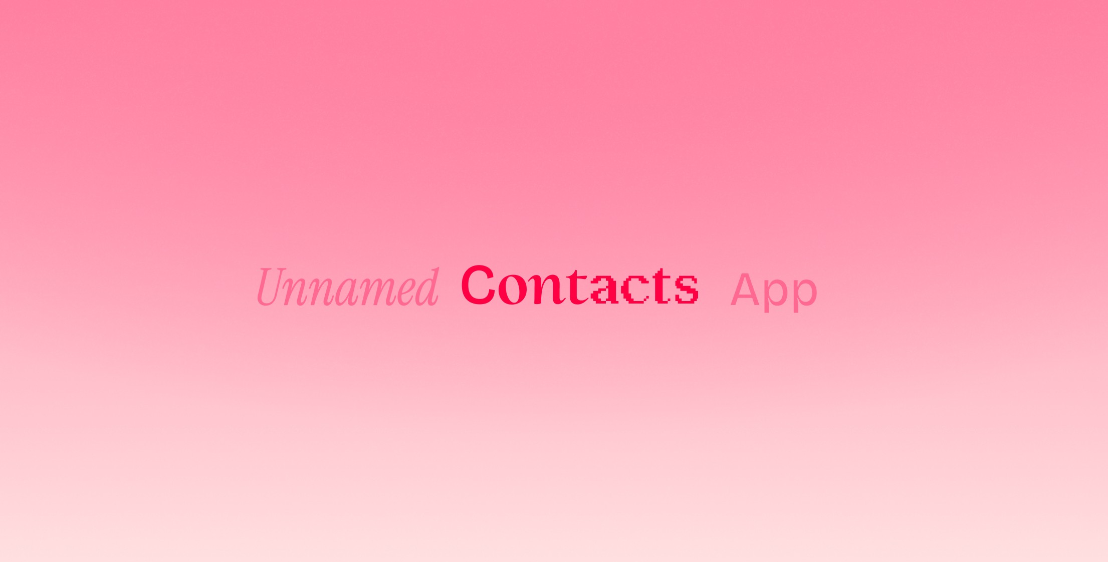 Unnamed Contact App